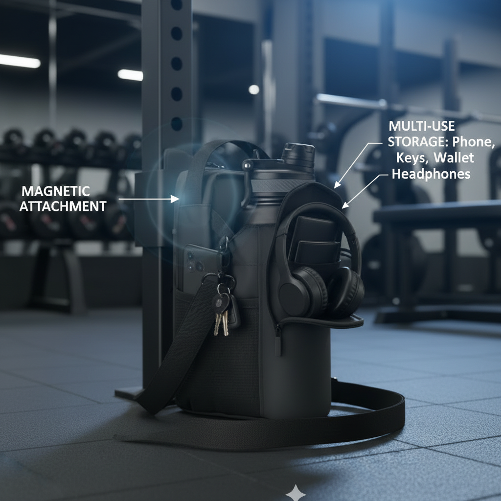 Forge Co. magnetic gym bag features
